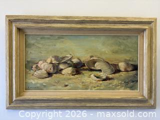 MaxSold Auction: Fine Large Oil Painting On Canvas Florida Artist Signed Audrey Chiaradio "Beach Shells" - Toronto (Ontario, Canada) PARTNER MANAGED Reseller Online Auction - Railside Road