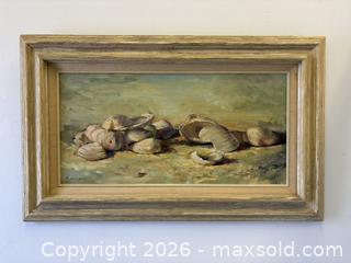 MaxSold Auction: Fine Large Oil Painting On Canvas Florida Artist Signed Audrey Chiaradio "Beach Shells" - Toronto (Ontario, Canada) PARTNER MANAGED Reseller Online Auction - Railside Road