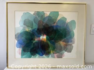 MaxSold Auction: Large Mid-Century Framed Watercolour Signed Peter Kolisnyk - Toronto (Ontario, Canada) PARTNER MANAGED Reseller Online Auction - Railside Road