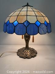 MaxSold Auction: Large Stained Glass Bronzed Metal Lily-Pad Base Table Lamp Works - Toronto (Ontario, Canada) PARTNER MANAGED Reseller Online Auction - Railside Road