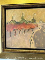 MaxSold Auction: "Les Plaines Derriere Le Manege" Oil On Wood Quebec Artist Signed Simon Carmichael - Toronto (Ontario, Canada) PARTNER MANAGED Reseller Online Auction - Railside Road