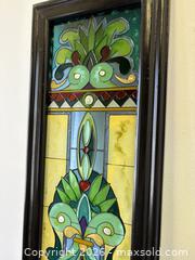 MaxSold Auction: Modern Framed Vibrant Painted Rectangular Glass Window Wall Panel - Toronto (Ontario, Canada) PARTNER MANAGED Reseller Online Auction - Railside Road