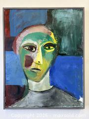 MaxSold Auction: Vibrant Cubist Oil Painting On Canvas "Hank" Artist Signed John F Marok - Toronto (Ontario, Canada) PARTNER MANAGED Reseller Online Auction - Railside Road