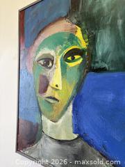 MaxSold Auction: Vibrant Cubist Oil Painting On Canvas "Hank" Artist Signed John F Marok - Toronto (Ontario, Canada) PARTNER MANAGED Reseller Online Auction - Railside Road