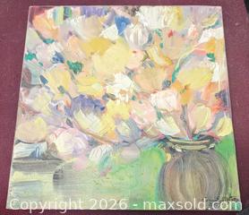 MaxSold Auction: "Victorias Vase" Oil Painting On Canvas Artist Signed Dianne Shelton - Toronto (Ontario, Canada) PARTNER MANAGED Reseller Online Auction - Railside Road