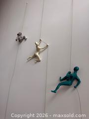 MaxSold Auction: Ancizar Marin Climbing Wall Sculptures (Set of 3) - Toronto (Ontario, Canada) SELLER MANAGED Moving Online Auction - Dupont Street