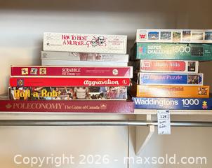 MaxSold Auction: Lot of Multiple Board Games & Jigsaw Puzzles B - Toronto (Ontario, Canada) Downsizing Online Auction - Bonacres Avenue