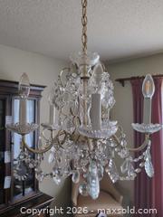 MaxSold Auction: Schonbek Crystal and Brass Chandelier B - Toronto (Ontario, Canada) Downsizing Online Auction - Bonacres Avenue