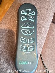 MaxSold Auction: VivaLift Power Lift Recliner Fabric 36 x 36 x 43 D - Toronto (Ontario, Canada) Downsizing Online Auction - Bonacres Avenue