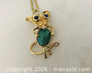 MaxSold Auction: 18K Gold Mouse Pendant  - King (Ontario, Canada) PARTNER MANAGED Downsizing Online Auction - Weston Road