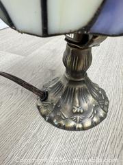 MaxSold Auction: Small Tiffany-style Stained Glass Lamp - Cocoa (Florida, USA) SELLER MANAGED Estate Sale Online Auction - Broadcast Court