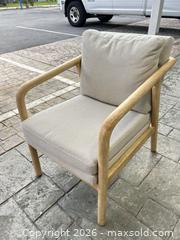 MaxSold Auction: Wood beige chair - Cocoa (Florida, USA) SELLER MANAGED Estate Sale Online Auction - Broadcast Court