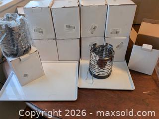 MaxSold Auction: Lot of 10 – Portable Camping Mini Heater Stove Covers (Stainless Steel) – New - Vancouver (British Columbia, Canada) SELLER MANAGED Downsizing Online Auction - Shaughnessy Street