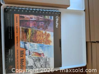 MaxSold Auction: Lot of 16 – Ohuhu Watercolour / Mixed Media Sketchbooks (8.3" x 8.3") – New - Vancouver (British Columbia, Canada) SELLER MANAGED Downsizing Online Auction - Shaughnessy Street