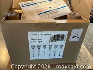 MaxSold Auction: New Solar Lights - set of 6 - Forks Township (Pennsylvania, USA) SELLER MANAGED Downsizing Online Auction - Ben Jon Road               
