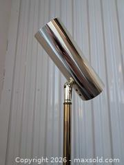 MaxSold Auction: Mid-Century Brass Metal Floor Lamp with Adjustable Swivel Head - Surrey (British Columbia, Canada) SELLER MANAGED Reseller Online Auction - King George Boulevard (STORAGE)