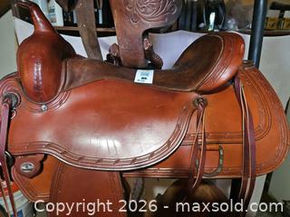 MaxSold Auction: Circle Y Western Saddle, Flex-Lite Tree, 18" Seat, Leather - Elizabethtown-Kitley (Ontario, Canada) PARTNER MANAGED Estate Sale Online Auction - Rocksprings Road