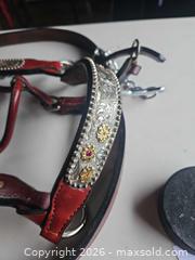 MaxSold Auction: Leather Western Floral Tooled Headstall Bridle with Conchos & Rhinestones - Elizabethtown-Kitley (Ontario, Canada) PARTNER MANAGED Estate Sale Online Auction - Rocksprings Road