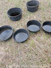 MaxSold Auction: Set of 6 Black Plastic Feed/Water Troughs, Medium - Elizabethtown-Kitley (Ontario, Canada) PARTNER MANAGED Estate Sale Online Auction - Rocksprings Road