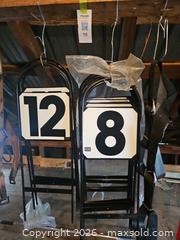 MaxSold Auction: Stubbs (England) Metal Number Paddles Set of 12 Black/White - Elizabethtown-Kitley (Ontario, Canada) PARTNER MANAGED Estate Sale Online Auction - Rocksprings Road