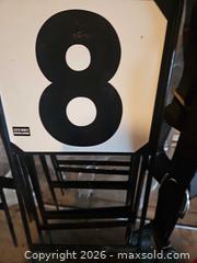 MaxSold Auction: Stubbs (England) Metal Number Paddles Set of 12 Black/White - Elizabethtown-Kitley (Ontario, Canada) PARTNER MANAGED Estate Sale Online Auction - Rocksprings Road