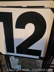 MaxSold Auction: Stubbs (England) Metal Number Paddles Set of 12 Black/White - Elizabethtown-Kitley (Ontario, Canada) PARTNER MANAGED Estate Sale Online Auction - Rocksprings Road