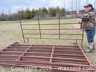 MaxSold Auction: Steel Livestock Panels / Corral Gates, Approx. 8 Panels - Elizabethtown-Kitley (Ontario, Canada) PARTNER MANAGED Estate Sale Online Auction - Rocksprings Road