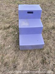 MaxSold Auction: High Country Plastics Purple Plastic Outdoor Step Stool - Elizabethtown-Kitley (Ontario, Canada) PARTNER MANAGED Estate Sale Online Auction - Rocksprings Road