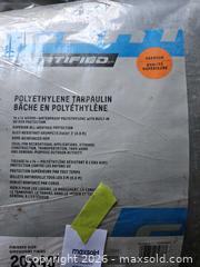 MaxSold Auction: 20 x 40 ft Polyethylene Tarpaulin, Gray/Silver - Elizabethtown-Kitley (Ontario, Canada) PARTNER MANAGED Estate Sale Online Auction - Rocksprings Road