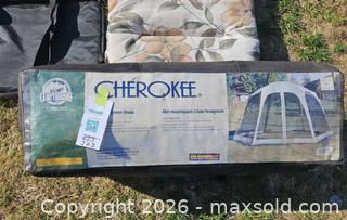 MaxSold Auction: Cherokee Camp Hexagonal Screen House with Cushions & Pet Carrier - Elizabethtown-Kitley (Ontario, Canada) PARTNER MANAGED Estate Sale Online Auction - Rocksprings Road