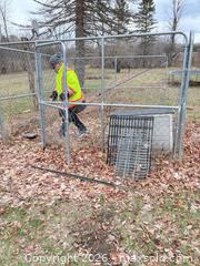 MaxSold Auction: Galvanized Steel Chain Link Kennel Panels with Gate - Elizabethtown-Kitley (Ontario, Canada) PARTNER MANAGED Estate Sale Online Auction - Rocksprings Road