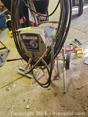 MaxSold Auction: Graco Magnum X P7 Airless Paint Sprayer with Wheeled Cart - Elizabethtown-Kitley (Ontario, Canada) PARTNER MANAGED Estate Sale Online Auction - Rocksprings Road