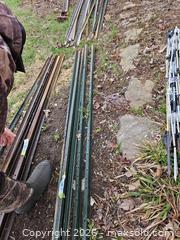 MaxSold Auction: Green Steel T?Post Fence Posts, 6 ft, Pre?Drilled (Qty 5) - Elizabethtown-Kitley (Ontario, Canada) PARTNER MANAGED Estate Sale Online Auction - Rocksprings Road