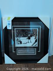 MaxSold Auction: Large Hockey Framed Print in Black Frame (24-36 in) Bobby Orr - Elizabethtown-Kitley (Ontario, Canada) PARTNER MANAGED Estate Sale Online Auction - Rocksprings Road