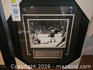 MaxSold Auction: Large Hockey Framed Print in Black Frame (24-36 in) Bobby Orr - Elizabethtown-Kitley (Ontario, Canada) PARTNER MANAGED Estate Sale Online Auction - Rocksprings Road