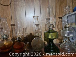 MaxSold Auction: Lot of 7-10 Vintage Oil/Kerosene Hurricane Lamps - Elizabethtown-Kitley (Ontario, Canada) PARTNER MANAGED Estate Sale Online Auction - Rocksprings Road