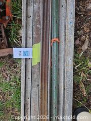 MaxSold Auction: Lot of Nine 7 ft Galvanized Steel T-Posts with Farm/Jack Tool - Elizabethtown-Kitley (Ontario, Canada) PARTNER MANAGED Estate Sale Online Auction - Rocksprings Road