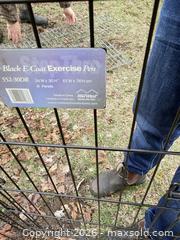 MaxSold Auction: MidWest Black Coated Metal Exercise Pen, 8 Panels - Elizabethtown-Kitley (Ontario, Canada) PARTNER MANAGED Estate Sale Online Auction - Rocksprings Road
