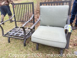 MaxSold Auction: Outdoor Aluminum Patio Chairs, Dark Bronze Frame, Set of 2 - Elizabethtown-Kitley (Ontario, Canada) PARTNER MANAGED Estate Sale Online Auction - Rocksprings Road