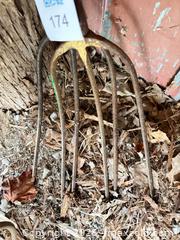MaxSold Auction: Set of 2 Pitchforks / Garden Forks with Wood & Metal Handles - Elizabethtown-Kitley (Ontario, Canada) PARTNER MANAGED Estate Sale Online Auction - Rocksprings Road