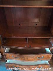 MaxSold Auction: Solid Wood Mahogany Armoire / TV Cabinet, Large Traditional - Elizabethtown-Kitley (Ontario, Canada) PARTNER MANAGED Estate Sale Online Auction - Rocksprings Road