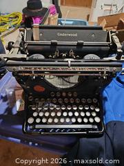 MaxSold Auction: Underwood Manual Mechanical Typewriter, Black Vintage - Elizabethtown-Kitley (Ontario, Canada) PARTNER MANAGED Estate Sale Online Auction - Rocksprings Road