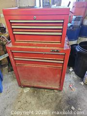 MaxSold Auction: Waterloo Red Steel Tool Chest with Assorted Hand Tools - Elizabethtown-Kitley (Ontario, Canada) PARTNER MANAGED Estate Sale Online Auction - Rocksprings Road