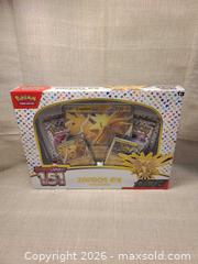 MaxSold Auction: Pokémon Scarlet & Violet 151 Zapdos TCG Box/Collection - Toronto (Ontario, Canada) SELLER MANAGED Downsizing Online Auction - Rutland Street