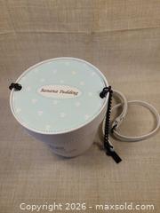 MaxSold Auction: Small White & Light Blue Genuine Leather Bucket Crossbody Bag - Toronto (Ontario, Canada) SELLER MANAGED Downsizing Online Auction - Rutland Street