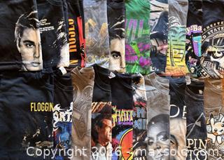 MaxSold Auction: Huge Band T shirt Lot - Ogden (New York, USA) SELLER MANAGED Downsizing Online Auction - Village Hill Drive