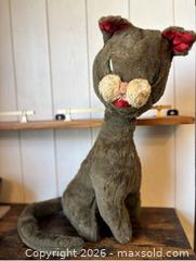 MaxSold Auction: Vintage Boo Boo Kitty Laverne & Shirley 1960s Dollcraft Stuffed Black Plush Cat - Ogden (New York, USA) SELLER MANAGED Downsizing Online Auction - Village Hill Drive