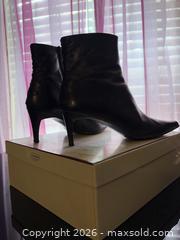 MaxSold Auction: Two Pairs Women's Ankle Heeled Boots Size 9 Coach & Skechers - Marysville (Washington, USA) SELLER MANAGED Downsizing Online Auction - 43rd Avenue Northeast