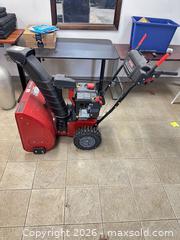 MaxSold Auction: Craftsman Two-Stage 24 inch Snowblower Gas Engine Electric Start - East Brunswick (New Jersey, USA) SELLER MANAGED Reseller Online Auction - Tices Lane