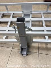 MaxSold Auction: Hitch-Mounted Cargo Carrier, 40 x 20 in, Aluminum & Steel - East Brunswick (New Jersey, USA) SELLER MANAGED Reseller Online Auction - Tices Lane
